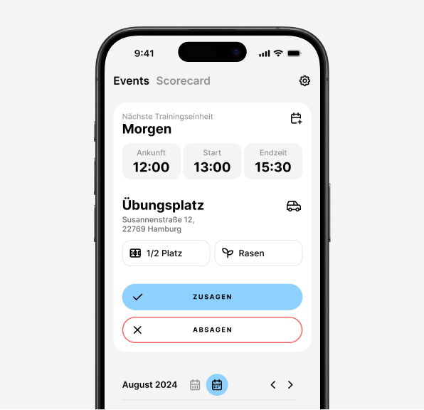 PlayerOS Confirmation & Cancellation Screen